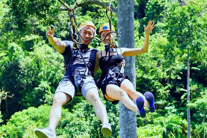 Avventura di volo nella giungla a Koh Samui