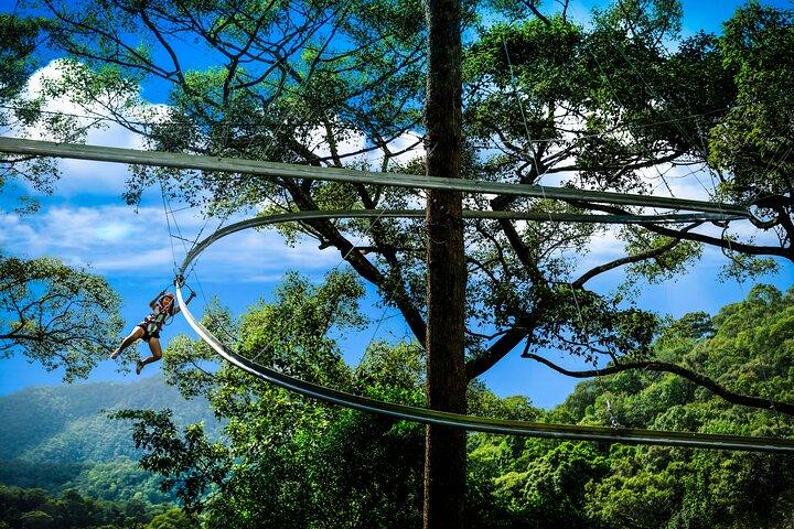 Zipline Jungle Flight roller coaster in Chang Mai