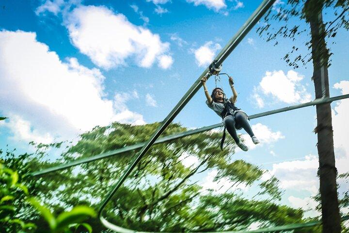 Zipline Jungle Flight roller coaster in Chang Mai