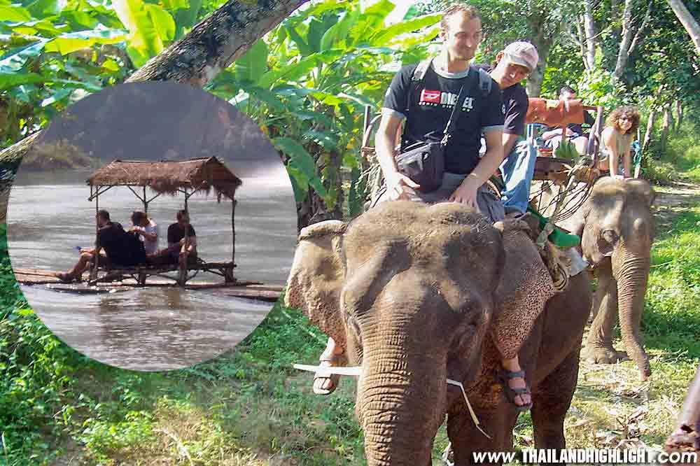 Bridge over the river Kwai / Elephant Riding (60 min Train + 20 min Elephnat Ride)