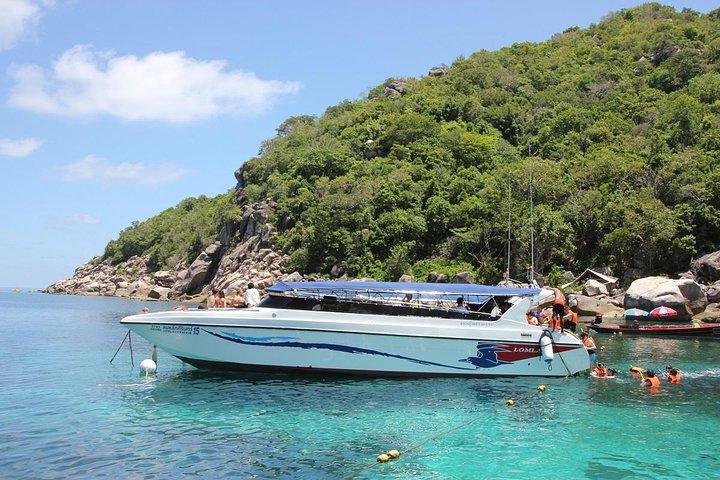 Escursione in kayak e snorkeling al parco marino di Angthong in motoscafo da Koh Phangan con Pranzo