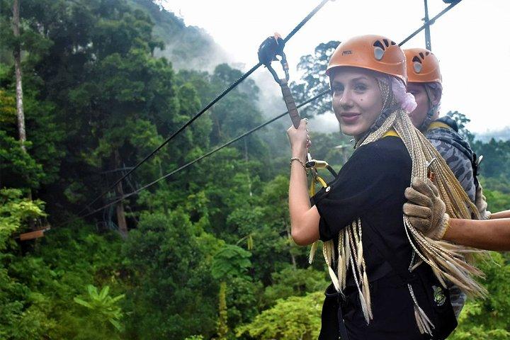 Avventura di volo nella giungla a Koh Samui