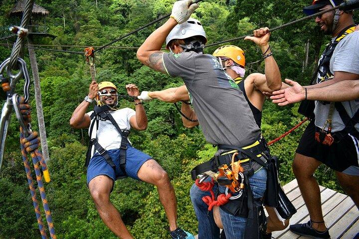 Avventura di volo nella giungla a Koh Samui