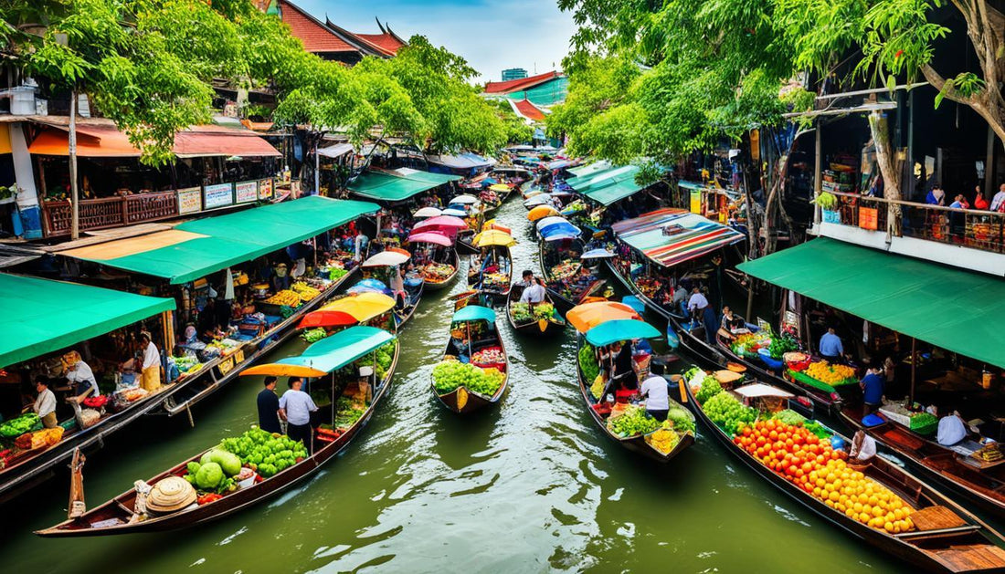 Floating Market & Bridge Over the River Kwai